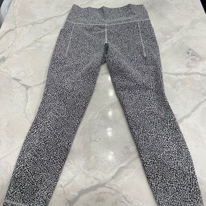 Athleta Black and White Patterned Leggings